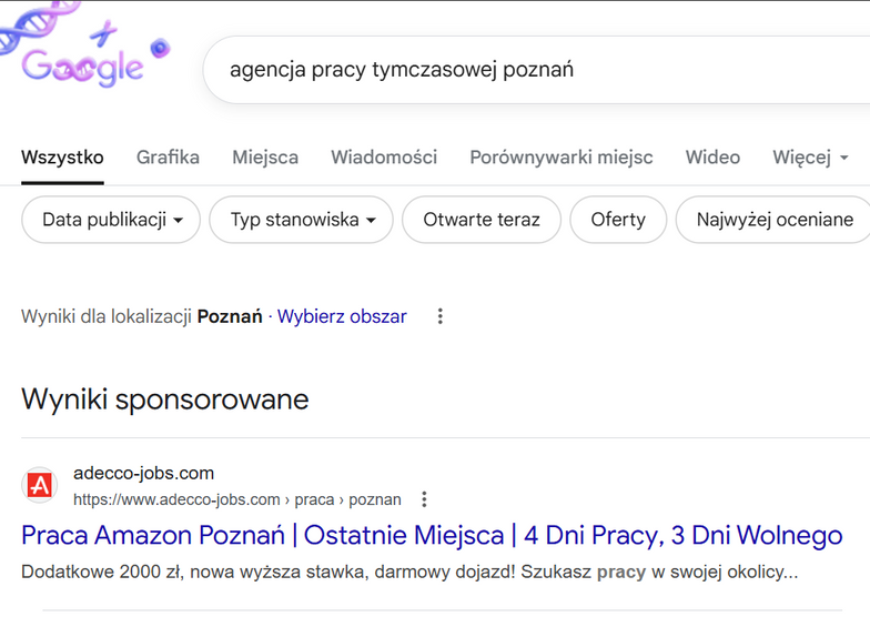 Jak wyglądają wyniki sponsorowane